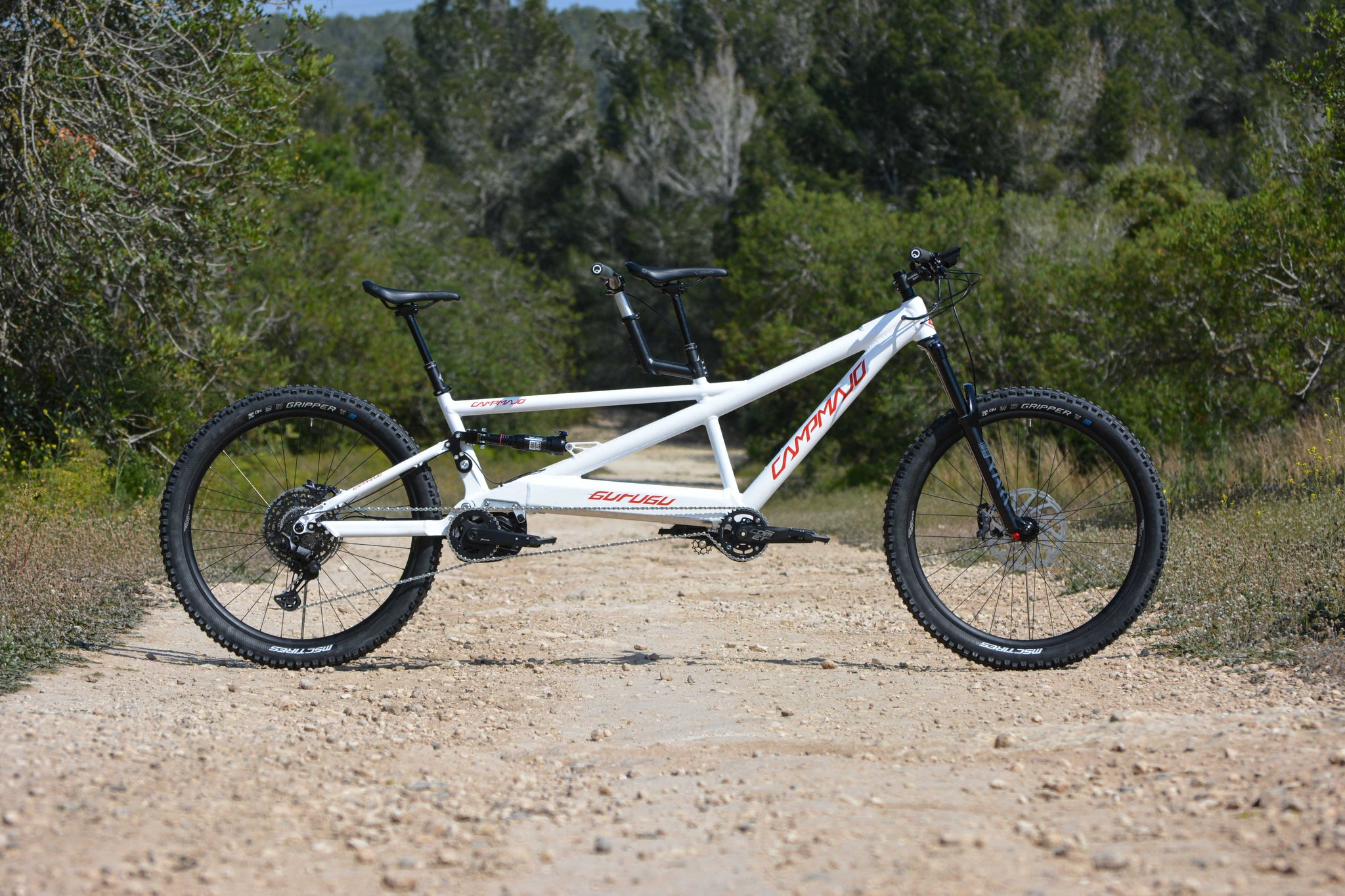 tandem e bike klapprad Campmajo E-Assist Full Suspension Tandem